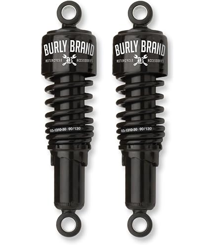 Amazon.com: Burly Brand Chrome Rear Slammer Shocks B28-1203